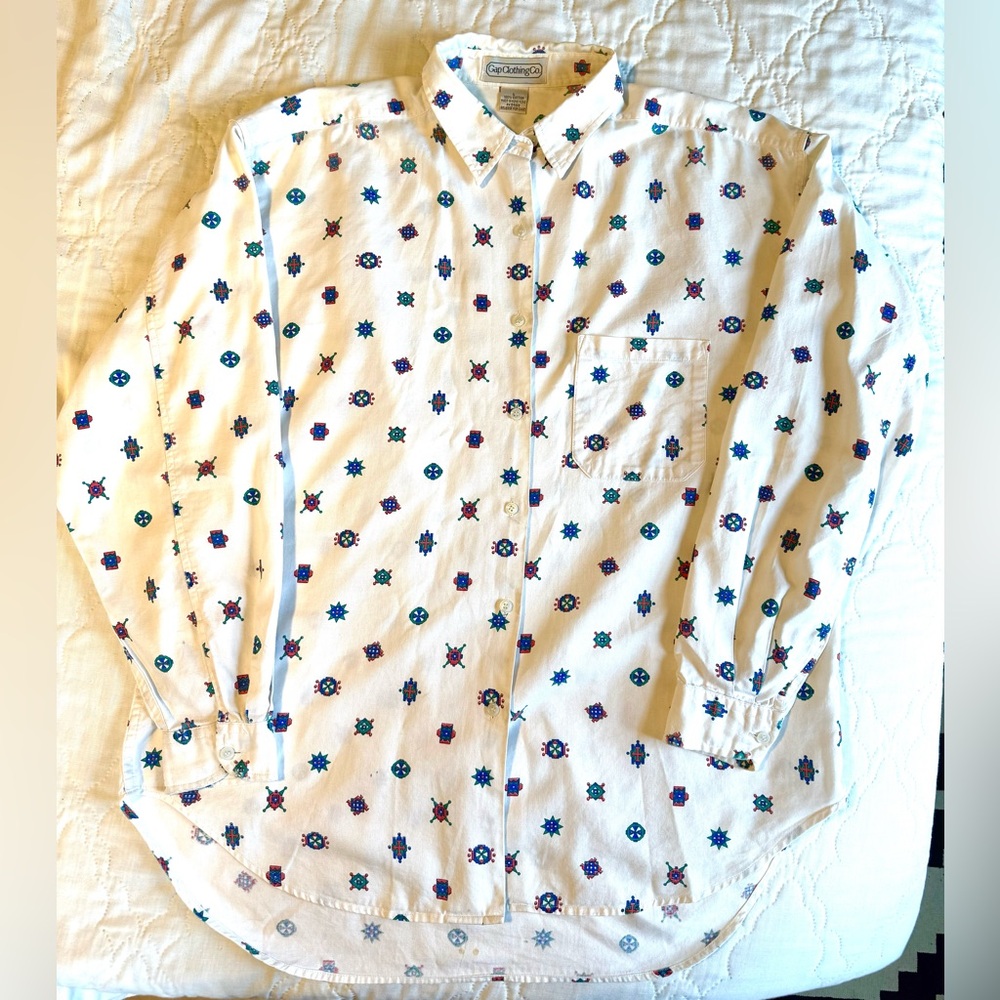 VINTAGE 1980’s 100% Cotton Gap Men’s Shirt Size Large